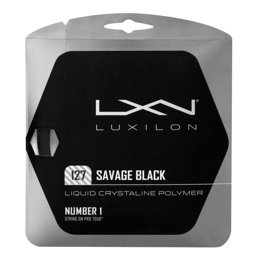 Струны теннисные Luxilon Savage String Set 12,2m - Black