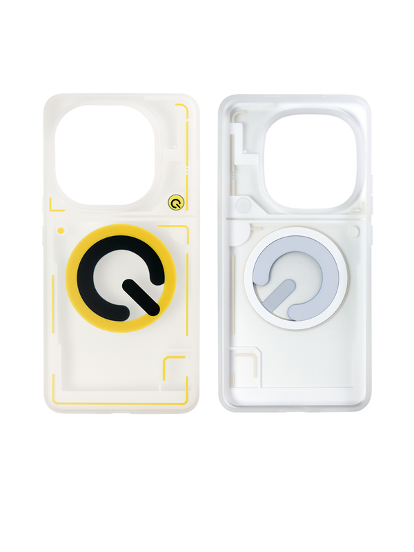 Защитный чехол для IQOO 13 с Magsafe Прозрачный Черно-желтый (Transparent Black-yellow)