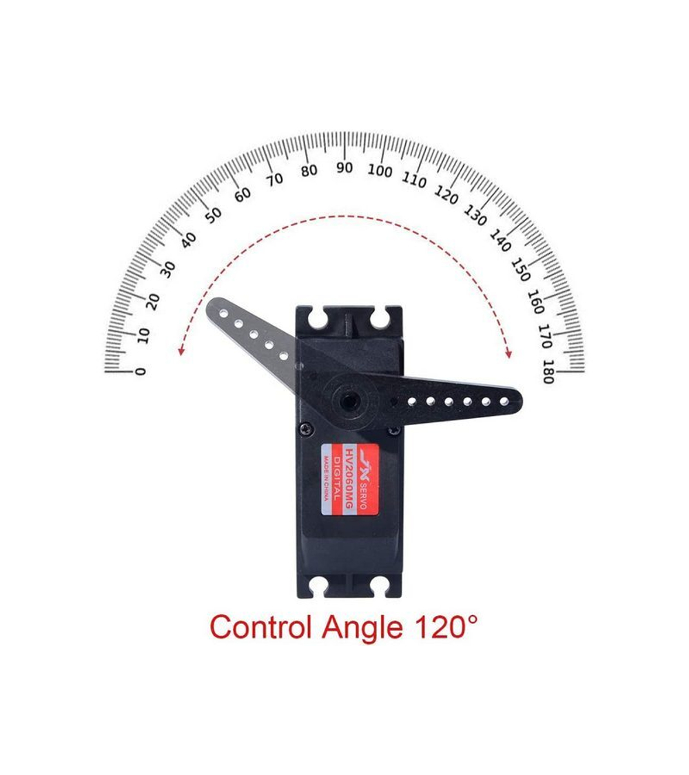 Сервомашинка цифровая JX Servo PDI-HV2060MG (200г/62/0.13/7.4V) стандартная