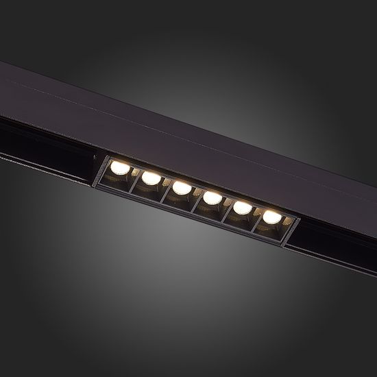 ST361.436.06 Магнитный трековый светильник Черный LED 1*6W 3000K 532Lm Ra>90 36° IP20 L115xW22xH44 4 SKYLINE 48