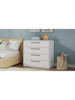 Комод для одежды Белый 4 ящика 92х51х87 см