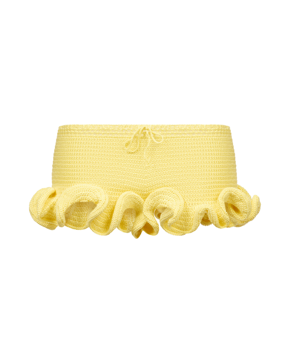 Шорты Ruffle лимонный