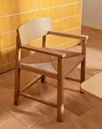 Стул Idun из массива дуба с натуральной отделкой и сиденьем из веревки