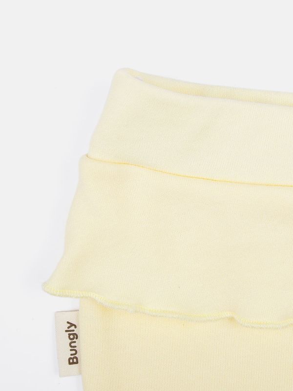 Ползунки с открытой ножкой и рюшей 