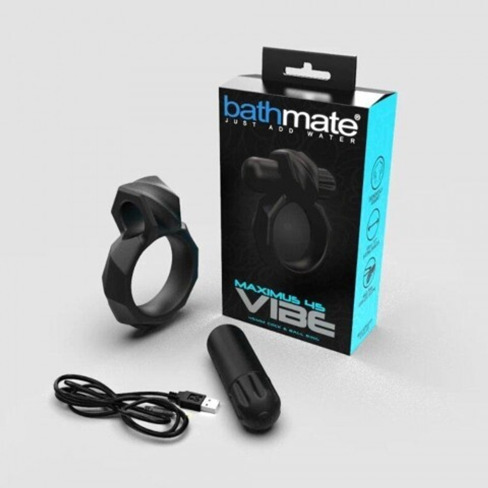 Эрекционное кольцо с вибрацией Bathmate Maximus Vibe Rings (45 мм)