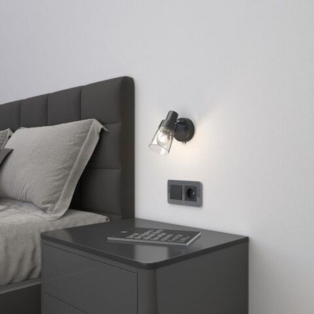 Рамка на 2 поста Elite (графит, стекло)