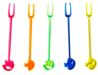 Вилочка для канапе Животные 9см 30шт