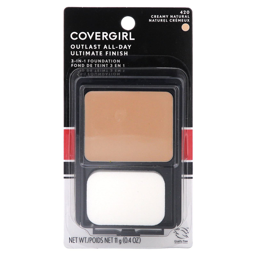 Covergirl, Outlast All-Day, тональный крем 3 в 1, тон 420, кремовый, натуральный, 11 г (0,4 унции)