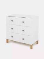 Комод RANT "BAMBOO" 84см 3 ящ. (арт.112) Cloud White Коллекция White