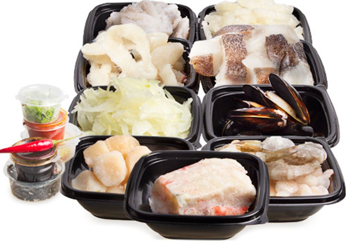 Корейский суп Хемультан из палтуса и морепродуктами, 2кг