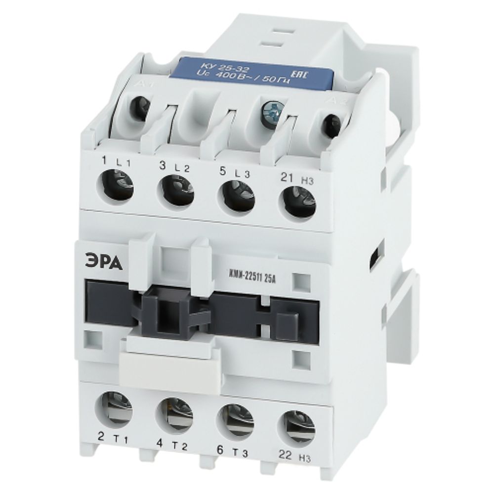Контактор ЭРА PRO KKM21-025-400-01-E КМИ-22511 25А 400В/АС3 1НЗ | Контакторы малогабаритные