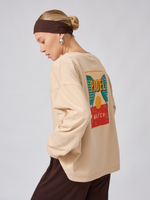 Лонгслив оверсайз из 100% хлопка "PADEL"