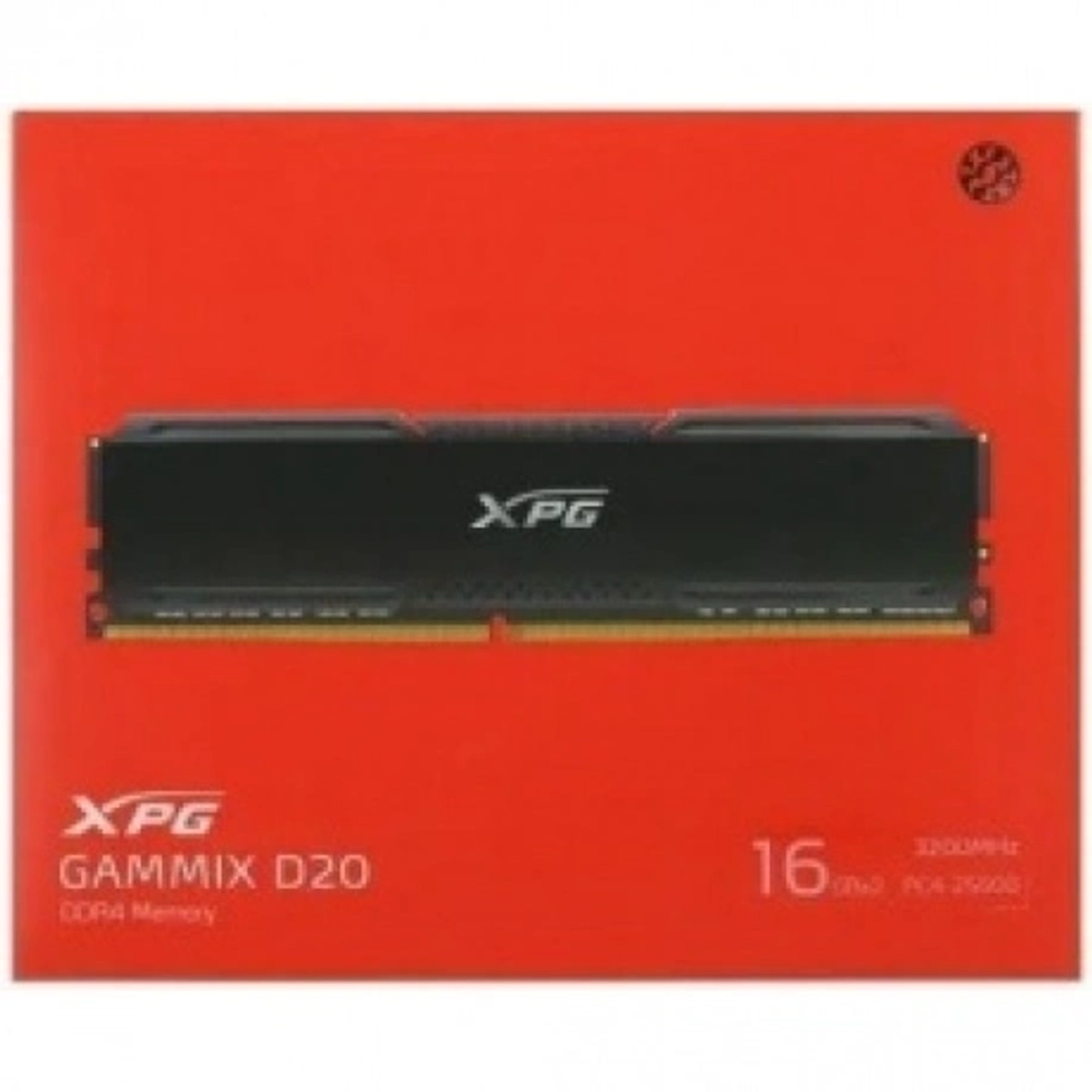 Память оперативная DDR4 A-Data XPG GAMMIX D20 32Gb (2x16Gb) 3200MHz pc-25600 black (AX4U320016G16A-DCBK20)
