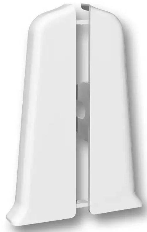 Заглушка для плинтуса Деконика 70мм 001 белый (пара лев+прав)