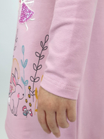 9-95-1 Платье для девочки с длинным рукавом Luneva