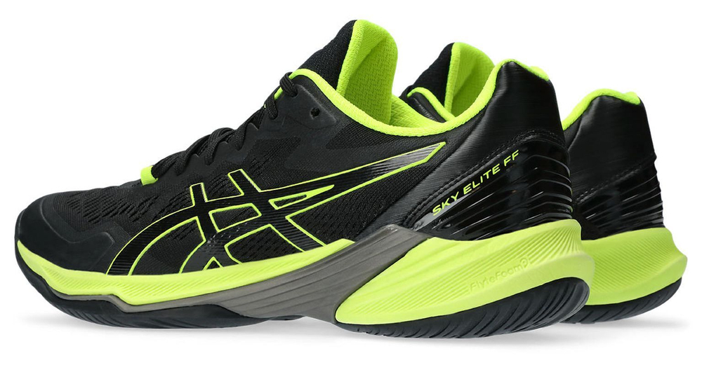 Мужские кроссовки для бадминтона/сквоша Asics Sky Elite FF 2 - black/safety yellow
