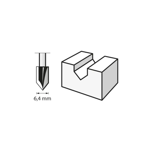 Фреза V-образная 6,4 мм DREMEL 2615064032
