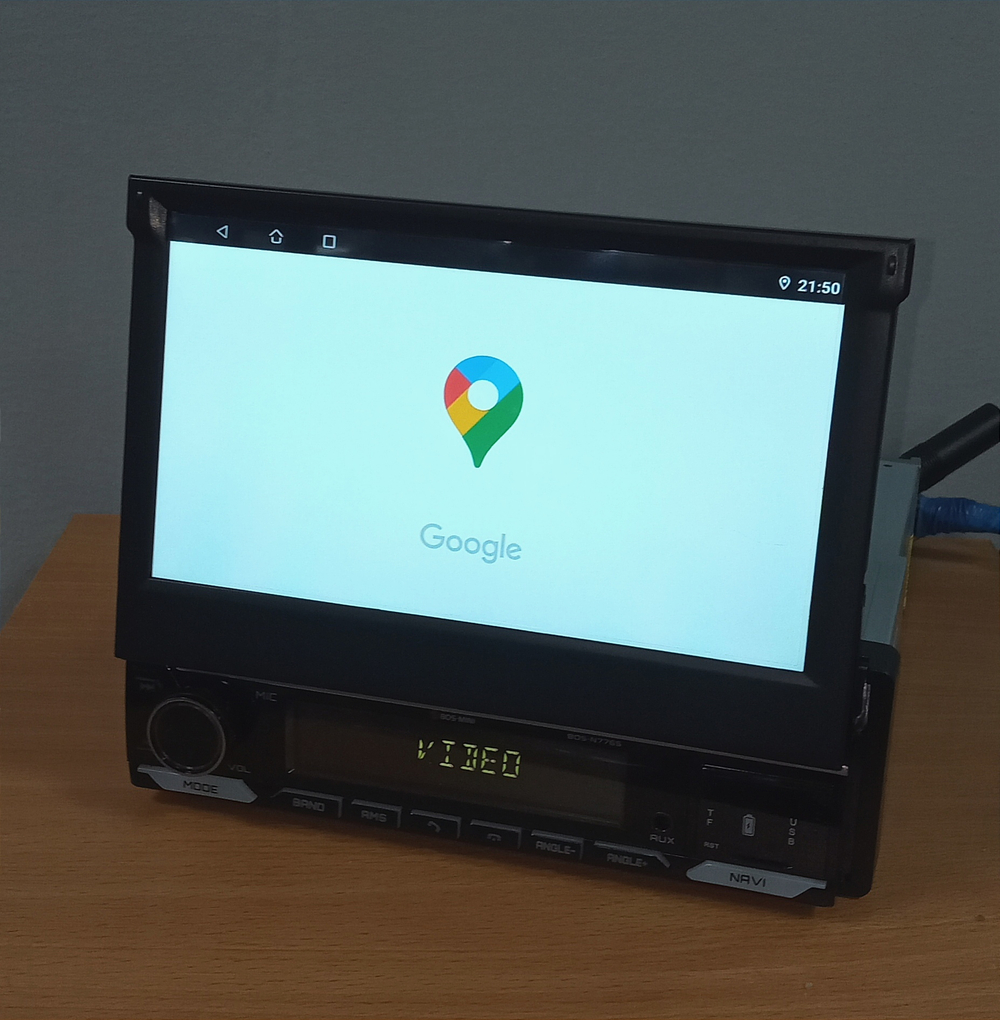 Автомагнитола Bos-Mini BOS-N776S DSP Android/2+32GB Выездной экран.