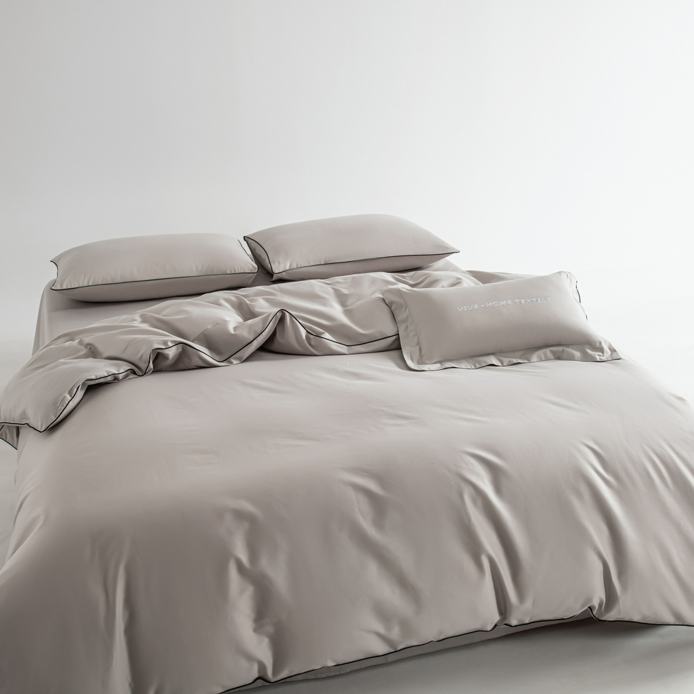 Комплект постельного белья Однотонный Сатин Элитный OCE002