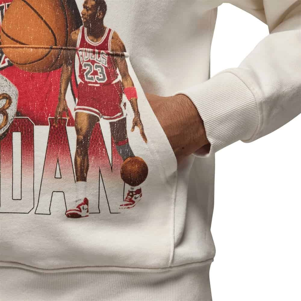 Баскетбольная толстовка Jordan Flight Fleece Sweatshirt White