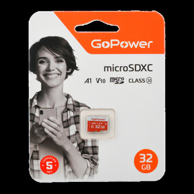 Карта памяти microSD GoPower 32GB Class10 UHS-I б/а
