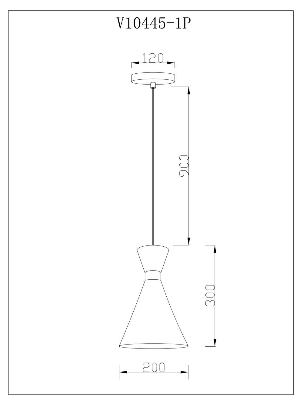 Светильник подвесной Moderli V11557-1P Pesaro