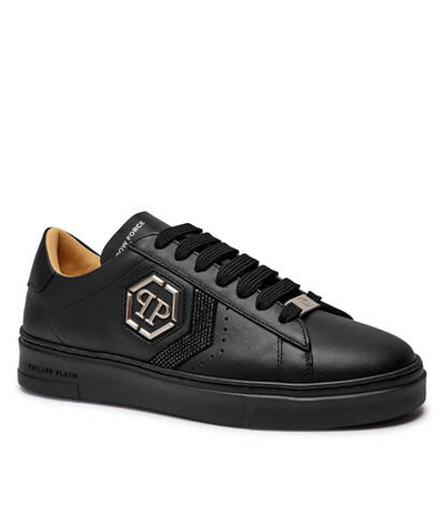 Кожаные кроссовки Strass Hexagon Philipp Plein - черный(USC0678 PLE075N)
