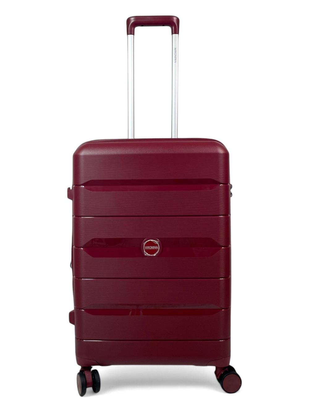 Средний чемодан Mironpan 23102, Бордовый, M+