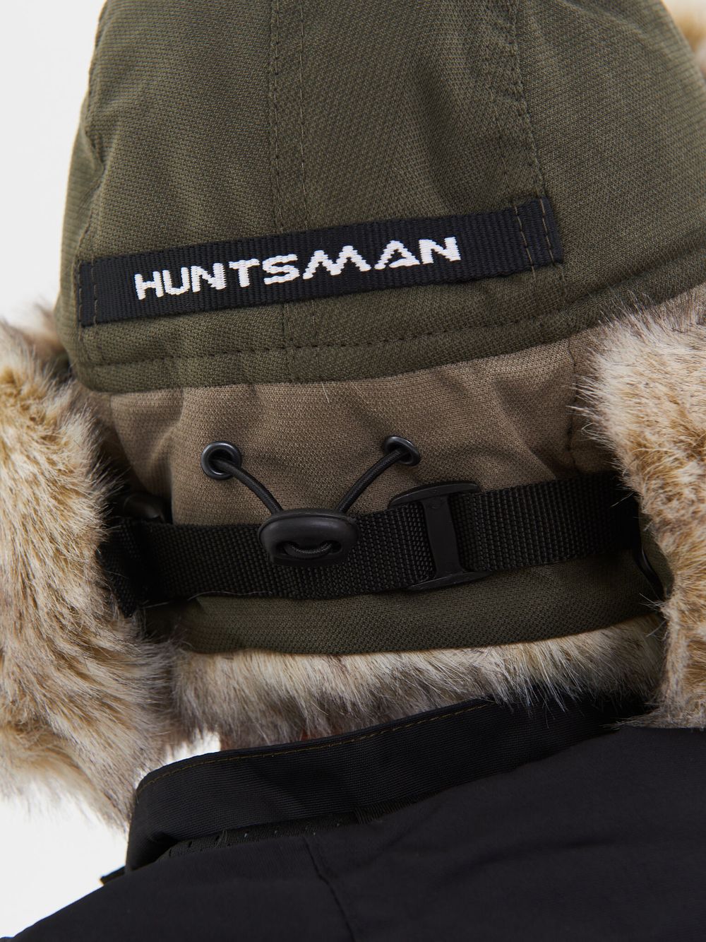 Шапка ушанка зимняя Горка-Люкс ткань Исландия цвет Хаки