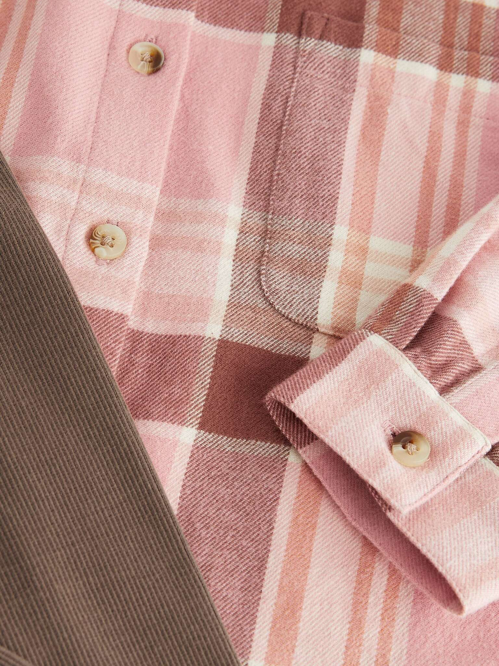 Рубашка и легинсы в комплекте для девочки Next K84-242, Розовый, Коричневый