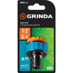 GRINDA 1/2" x 3/4", адаптер штуцерный, с внутренней резьбой
