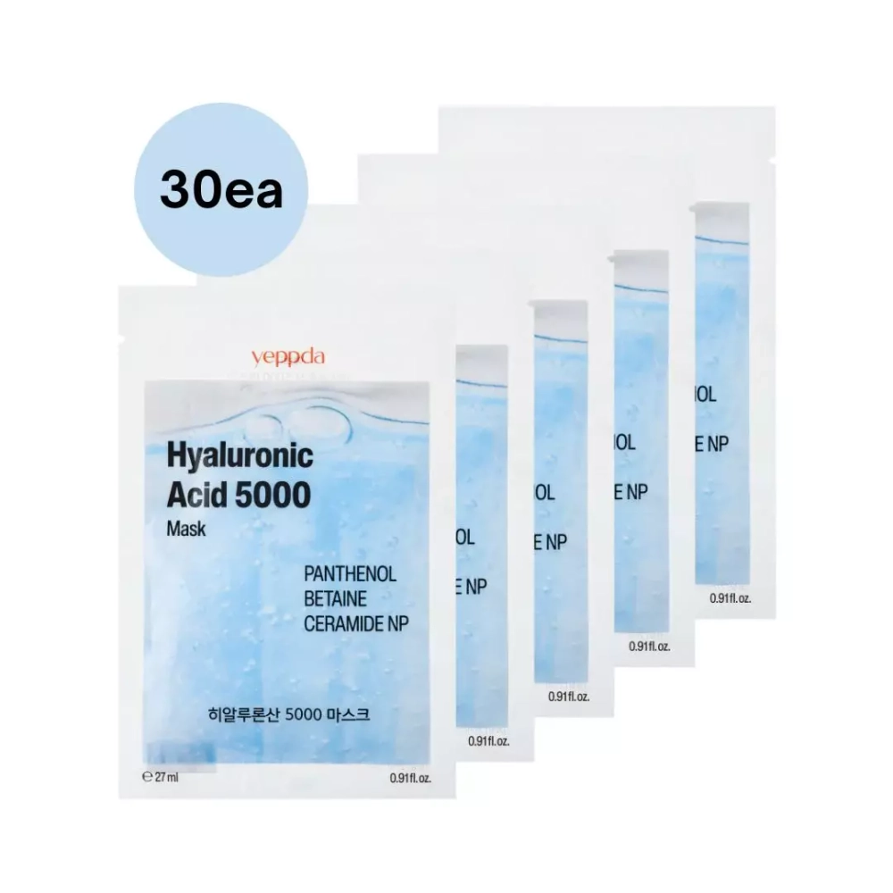 Маска тканевая с гиалуроновой кислотой Yeppda Hyaluronic acid 5000 Mask,27 мл