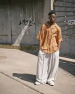 Рубашка One Two Short Sleeve Shirt Brown Giraffe