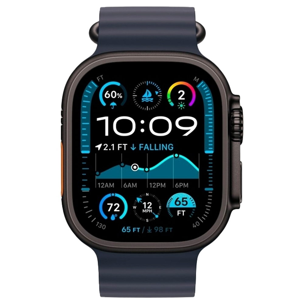 Умные часы Apple Watch Ultra 2 49мм GPS+Cellular Black Titanium Case/Blue Ocean Band