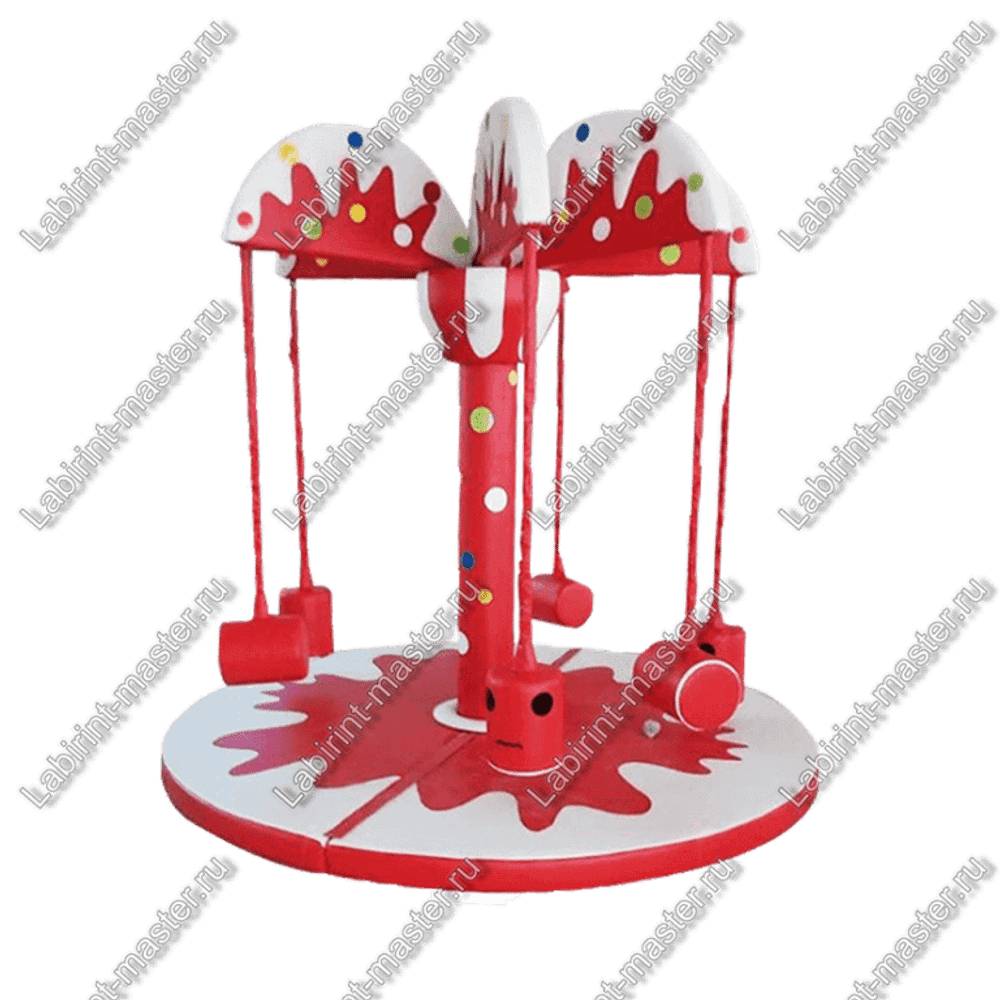 Электрическая карусель детская 4KIDS "Арбузный коктейль"