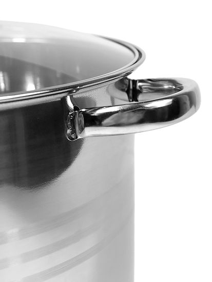 Кастрюля 6 л. из нержавеющей стали Kamille KM 5402 со стеклянной крышкой