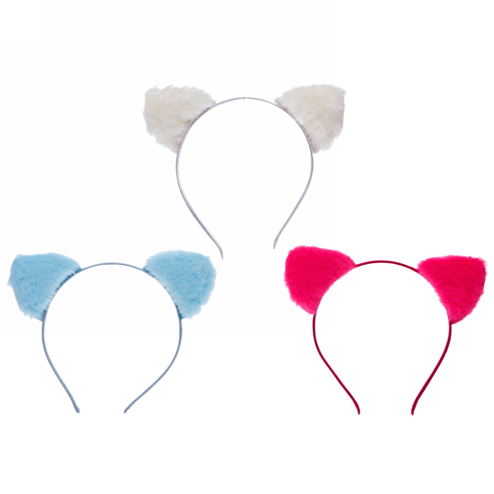 Ободок карнавальный «Пушистые ушки», микс