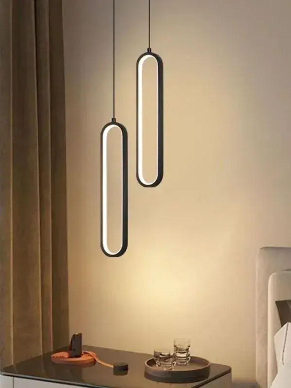 Подвесной светильник; Люстра подвесная 36 Вт; черный