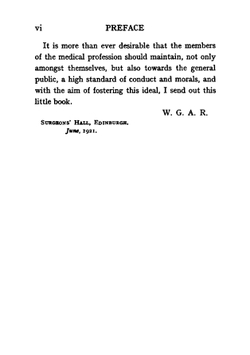Medical conduct and practice; a guide to the ethics of medicine | William George Aitchison Robertson