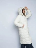 Куртка зимняя удлиненная с капюшоном