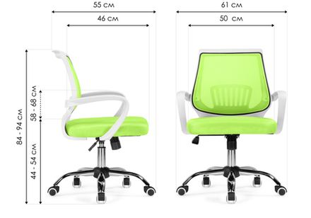 Компьютерное кресло Woodville Ergoplus green , white