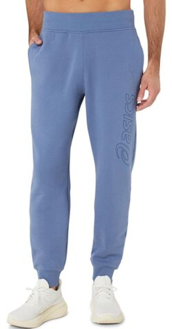 Мужские теннисные штаны Asics Logo Sweatpant - небесный