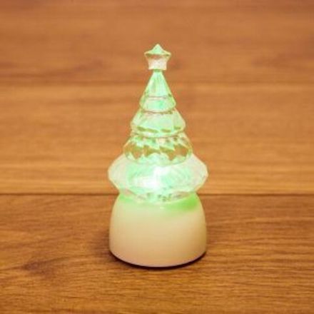 Фигура светодиодная на подставке "Ёлочка Кристалл", RGB