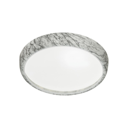 7638/DL COLOR SN 137 Светильник пластик/бел. мрамор LED 48Вт 4000K D410 IP43 MRAMO WHITE