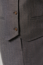 1910 Жилет женский (темно-серый полоска)