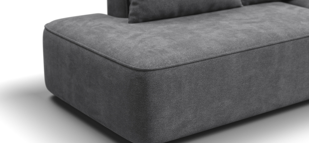 Диван Кинг Твин Шенилл Клауд графит