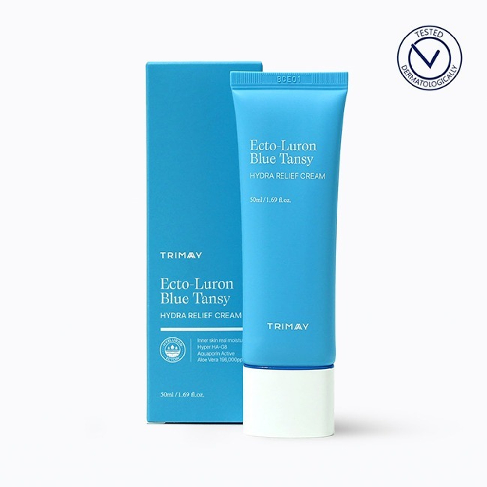 Увлажняющий крем для лица с эктоином и гиалуроновой кислотой TRIMAY Ecto-Luron Blue Tansy Hydra Relief Cream(50 мл)