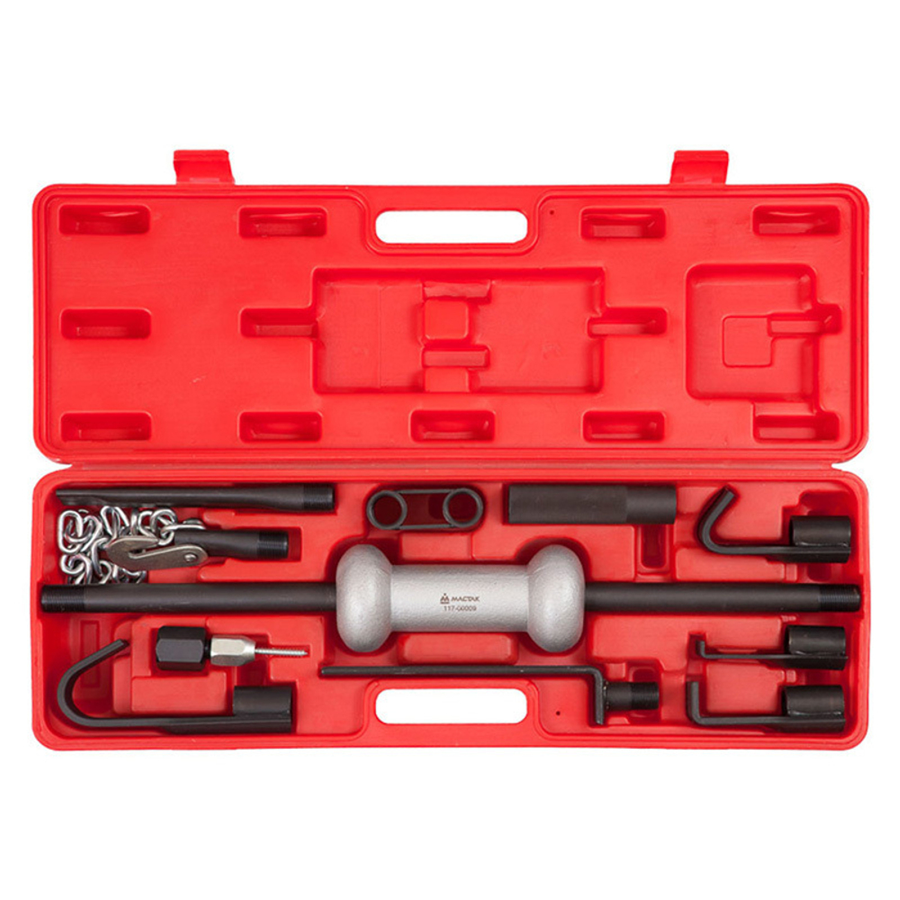 МАСТАК (117-00009C) Обратный рихтовочный молоток, комплект принадлежностей, 9 предметов