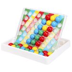 Мозаика пластиковая в чемодане "Мозайкин", 48 деталей ширина 3 см, 16 карточек, РЫЖИЙ КОТ, И-7495