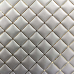 Пакет подарочный 14х20х8см "Ромб" (Серебряный)